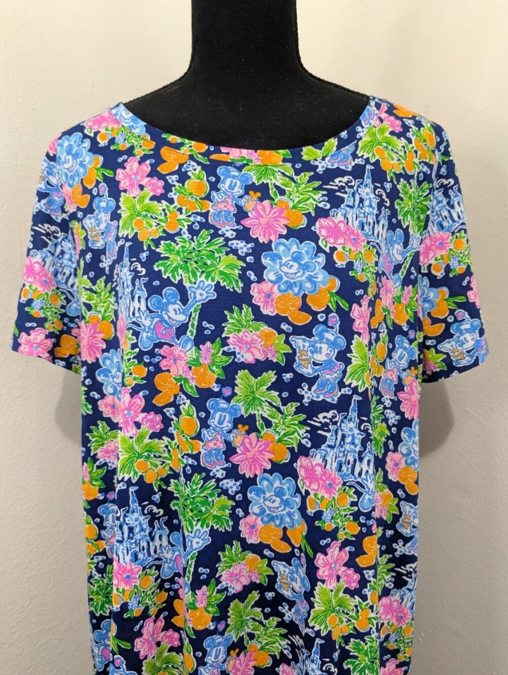 Lilly Pulitzer Disney Coastal Beach Whimsical Resort Vacation Playful Dress XL - Picture 3 of 13